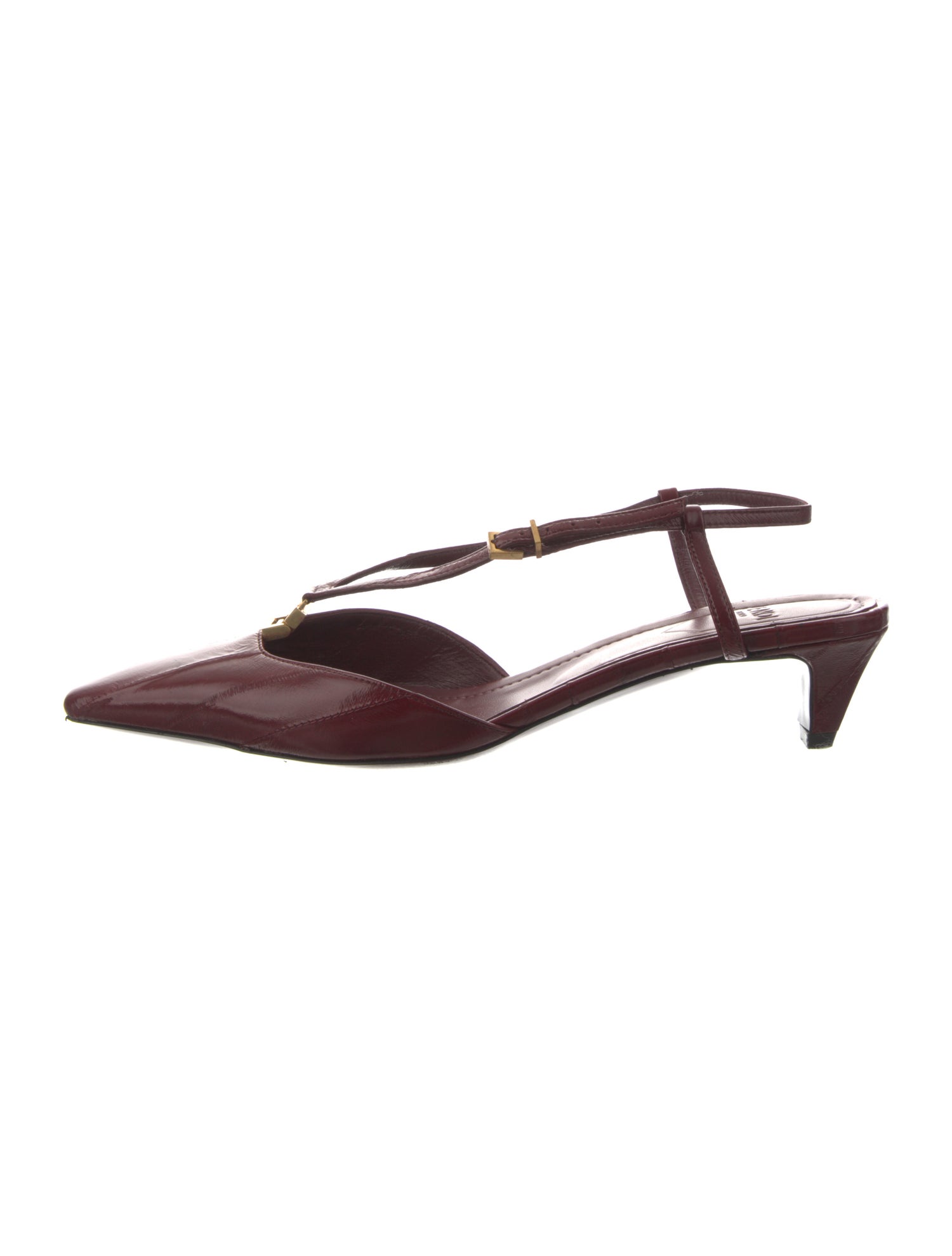Fendi Leather Slingback Pumps