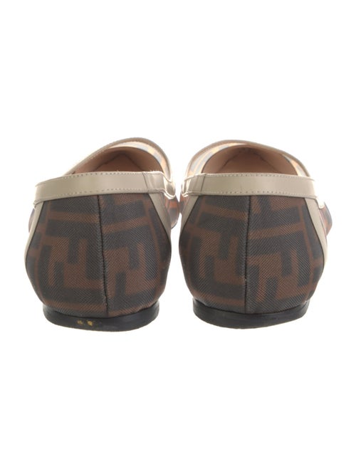 Fendi Zucca FF Logo Mesh Ballet Flats