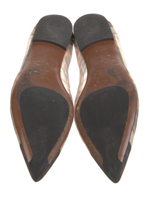 Fendi Zucca FF Logo Mesh Ballet Flats