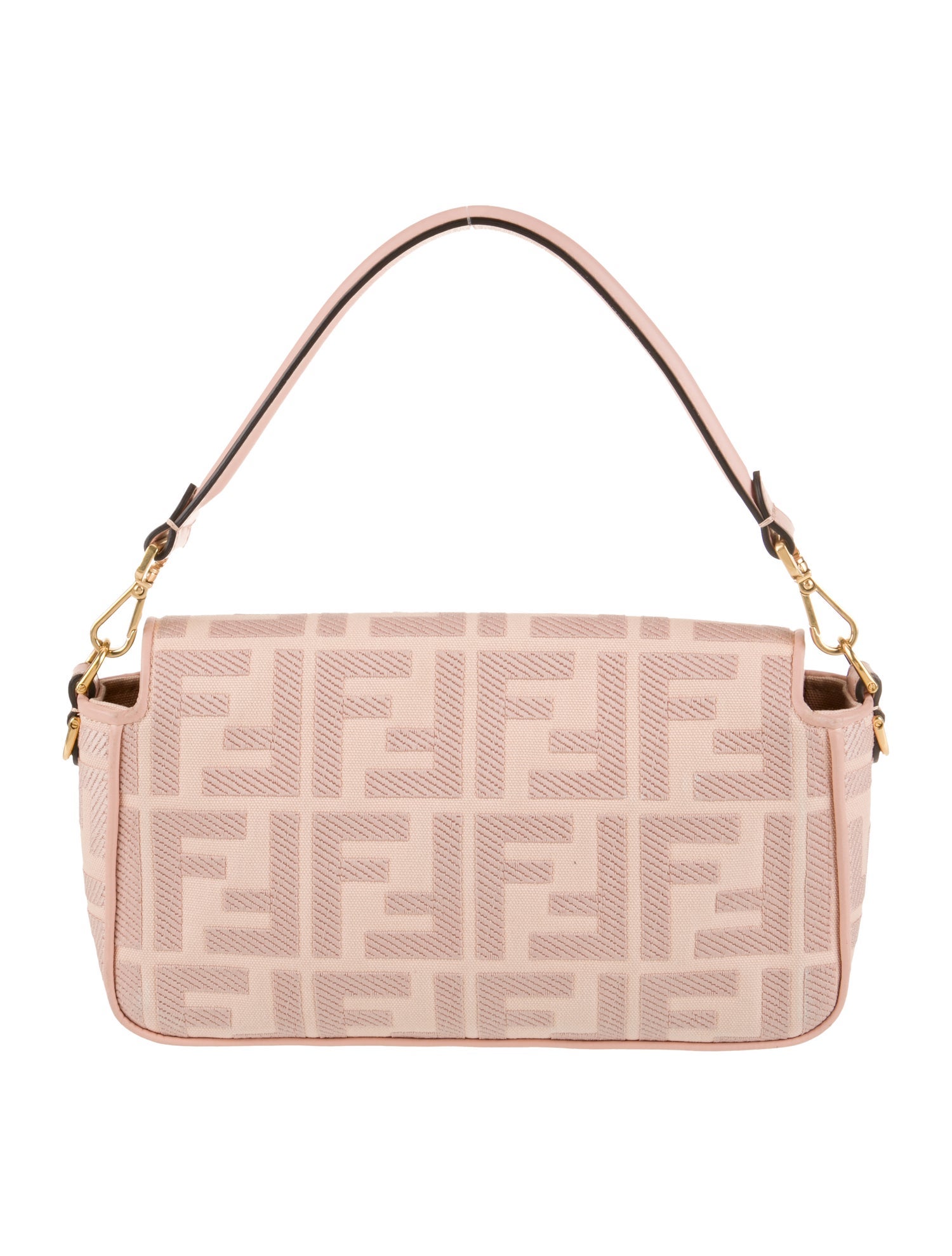 Fendi Zucca FF Baguette 2022 - Pink Shoulder Bags, Handbags