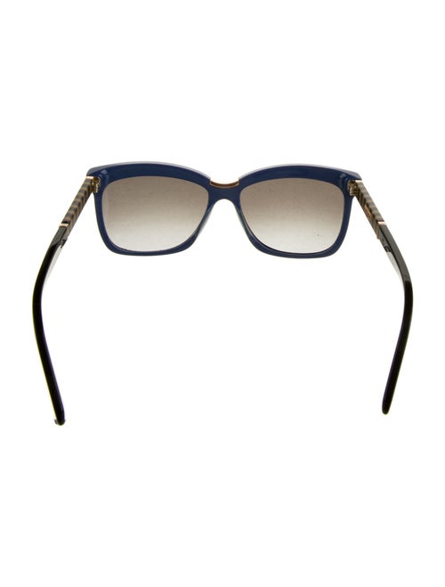Fendi Pequin Pattern Square Sunglasses
