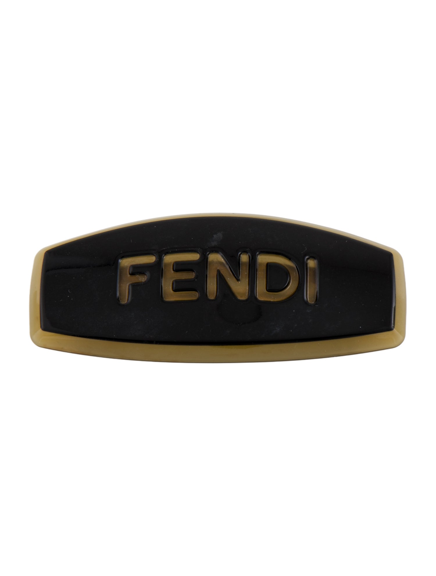 Fendi Acrylic and Metal Hair Clip