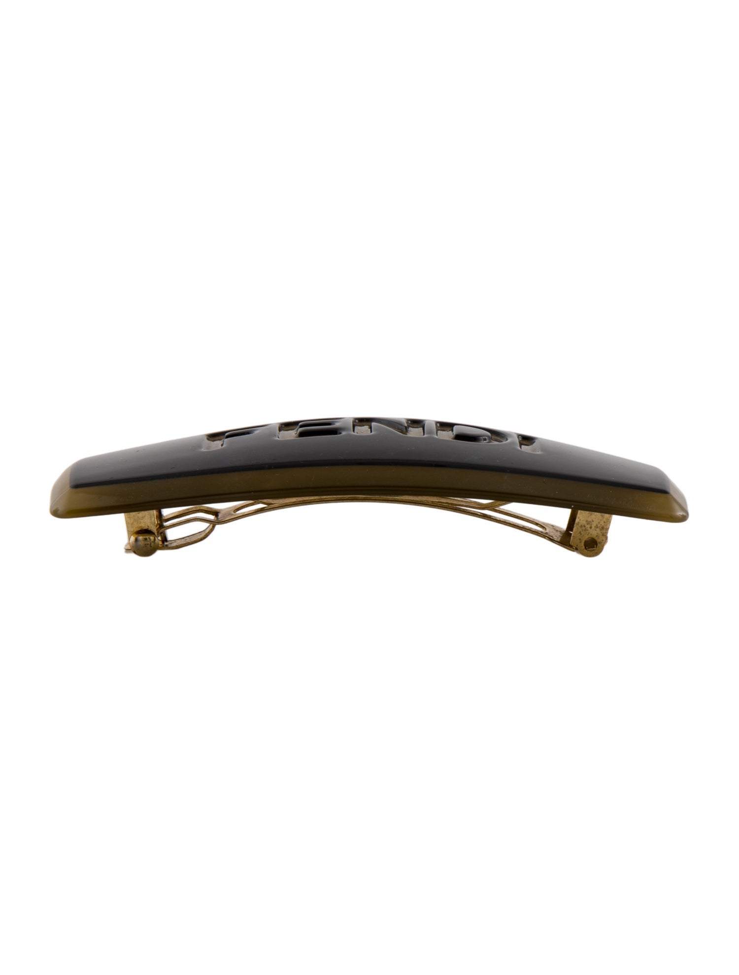 Fendi Acrylic and Metal Hair Clip