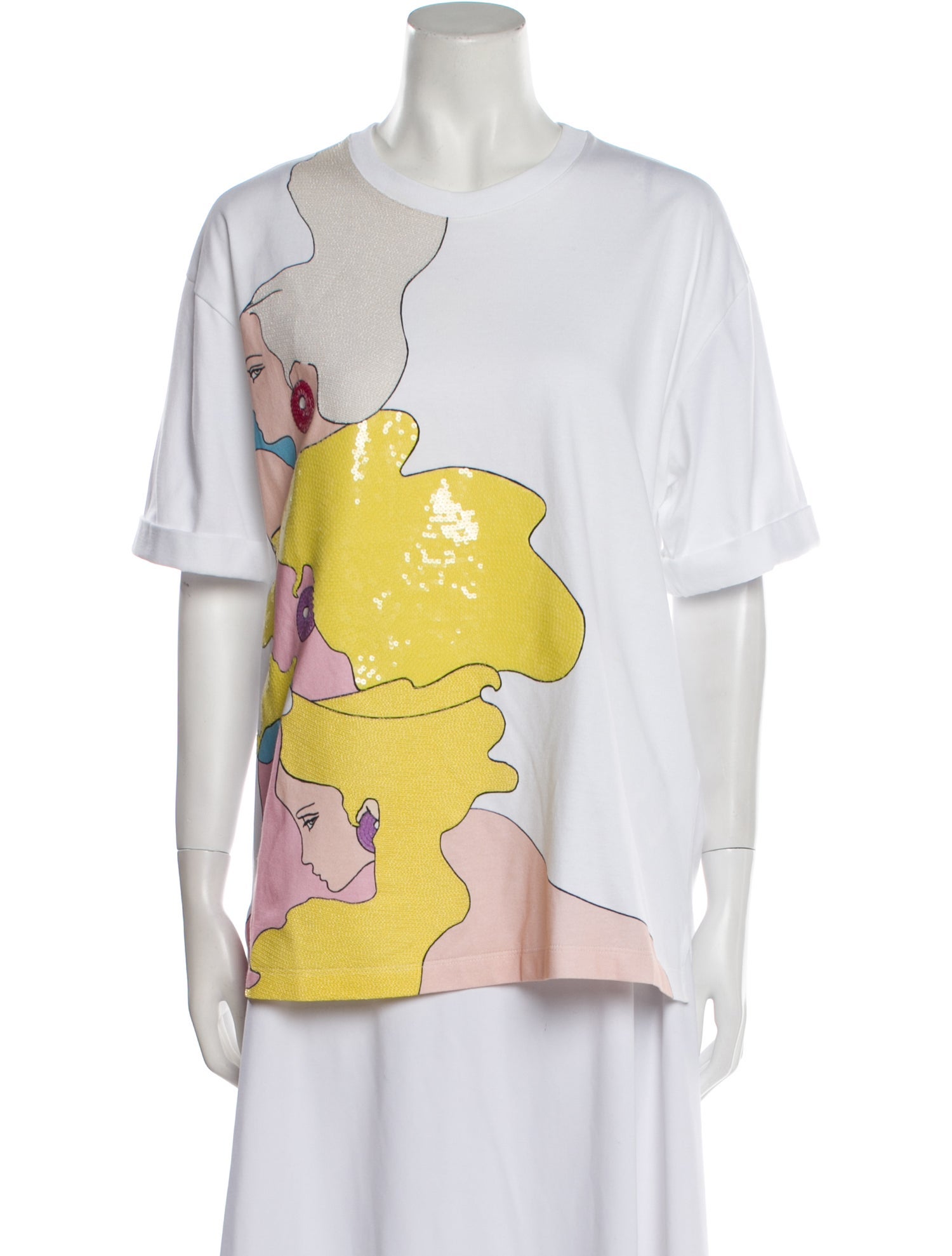 Fendi Graphic Print Crew Neck T-Shirt