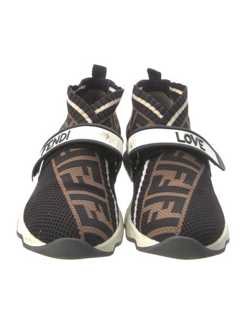 Fendi Zucca FF Logo Printed Sock Sneakers