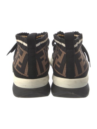 Fendi Zucca FF Logo Printed Sock Sneakers