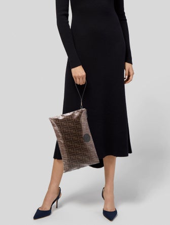 Fendi Zucca FF Clutch