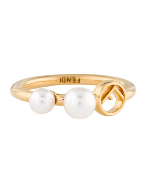 Fendi Faux Pearl F is Fendi Ring