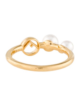 Fendi Faux Pearl F is Fendi Ring