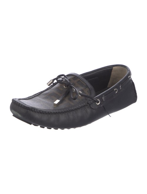 Fendi Zucca FF Logo Bow Accents Drivers