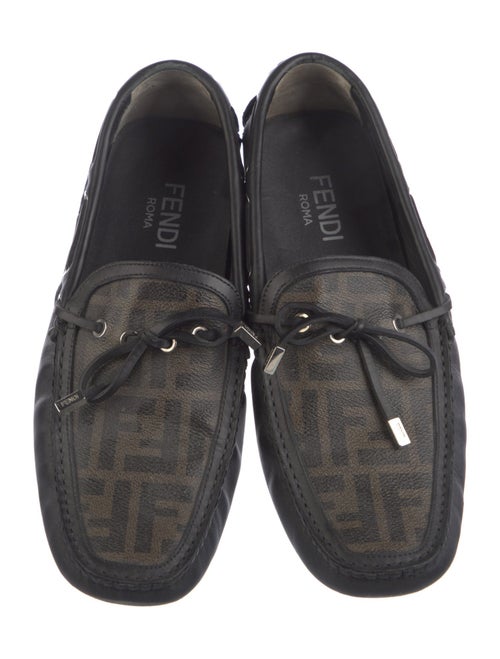 Fendi Zucca FF Logo Bow Accents Drivers