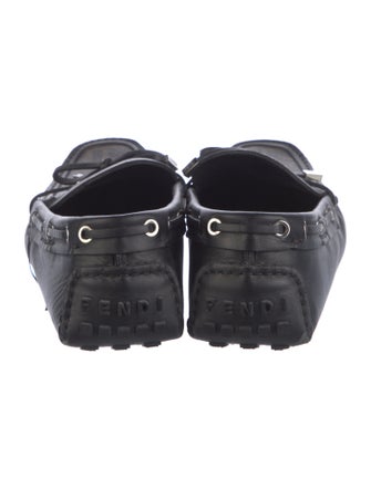 Fendi Zucca FF Logo Bow Accents Drivers