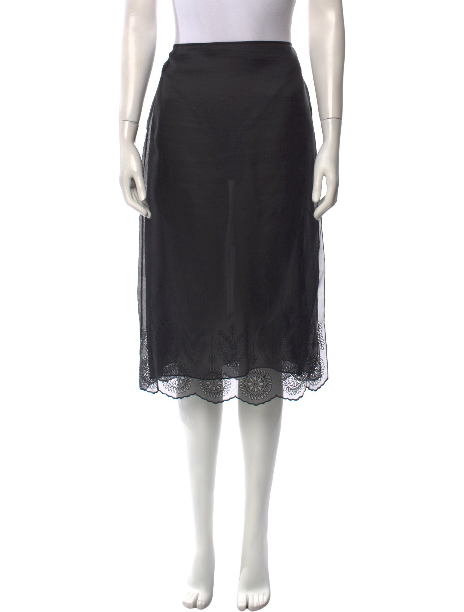 Fendi Silk Knee-Length Skirt