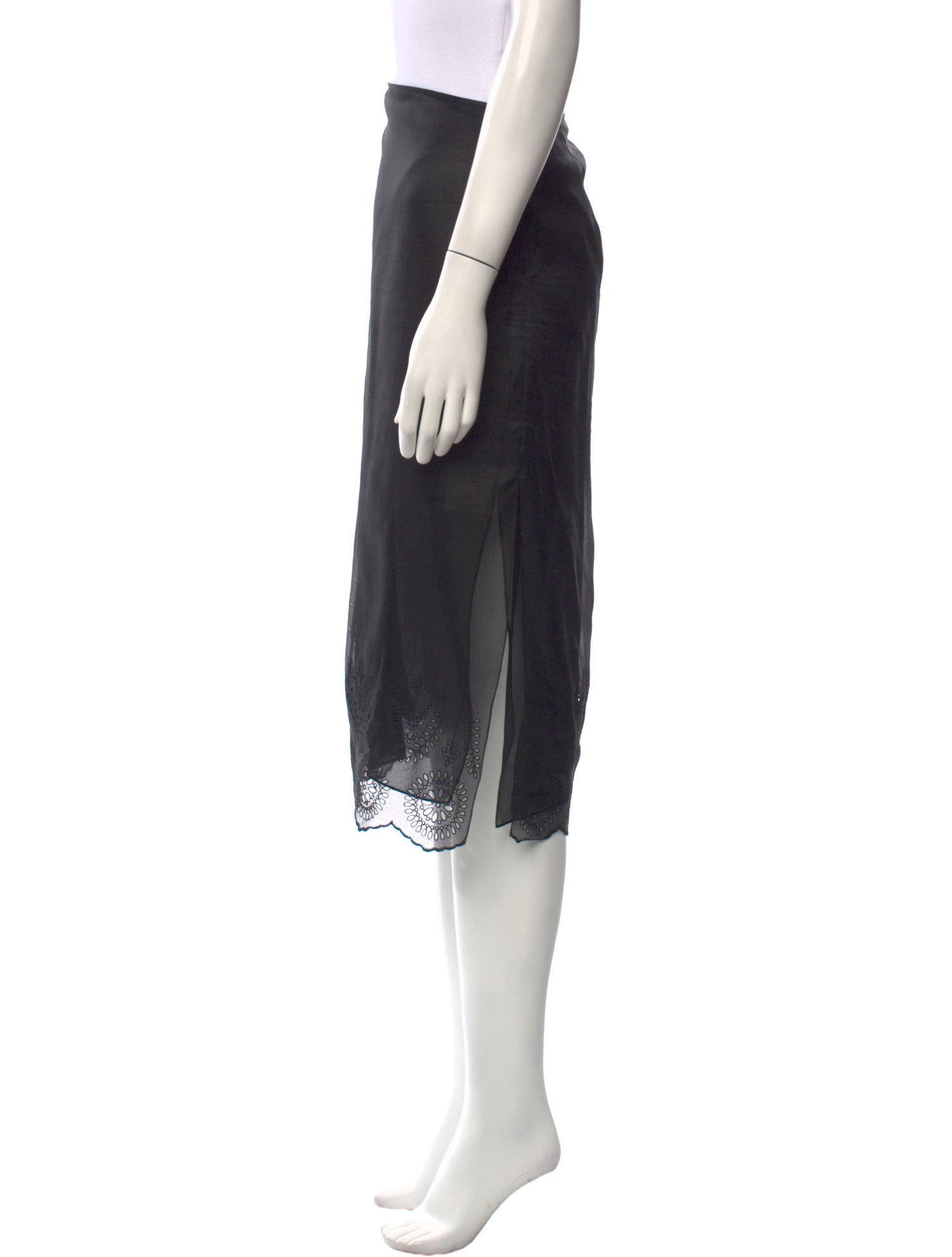 Fendi Silk Knee-Length Skirt