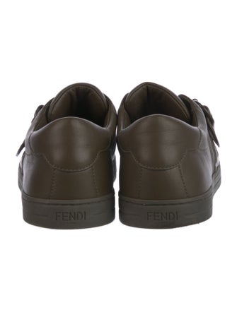 Fendi Zucca FF Logo Leather Sneakers