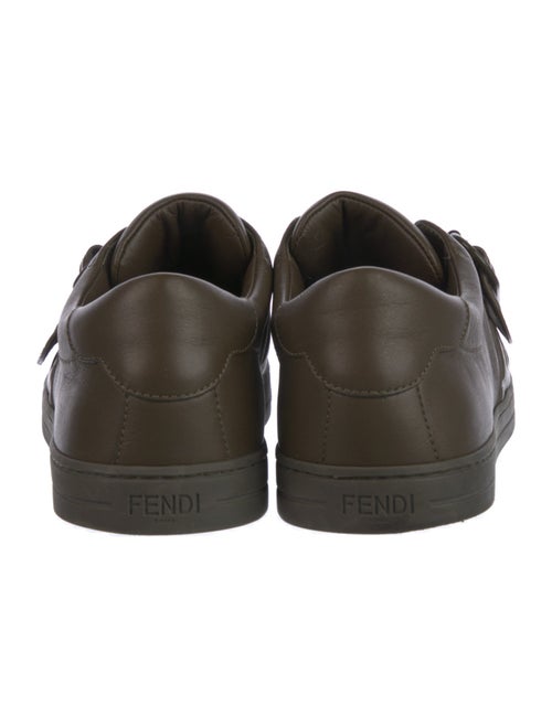 Fendi Zucca FF Logo Leather Sneakers
