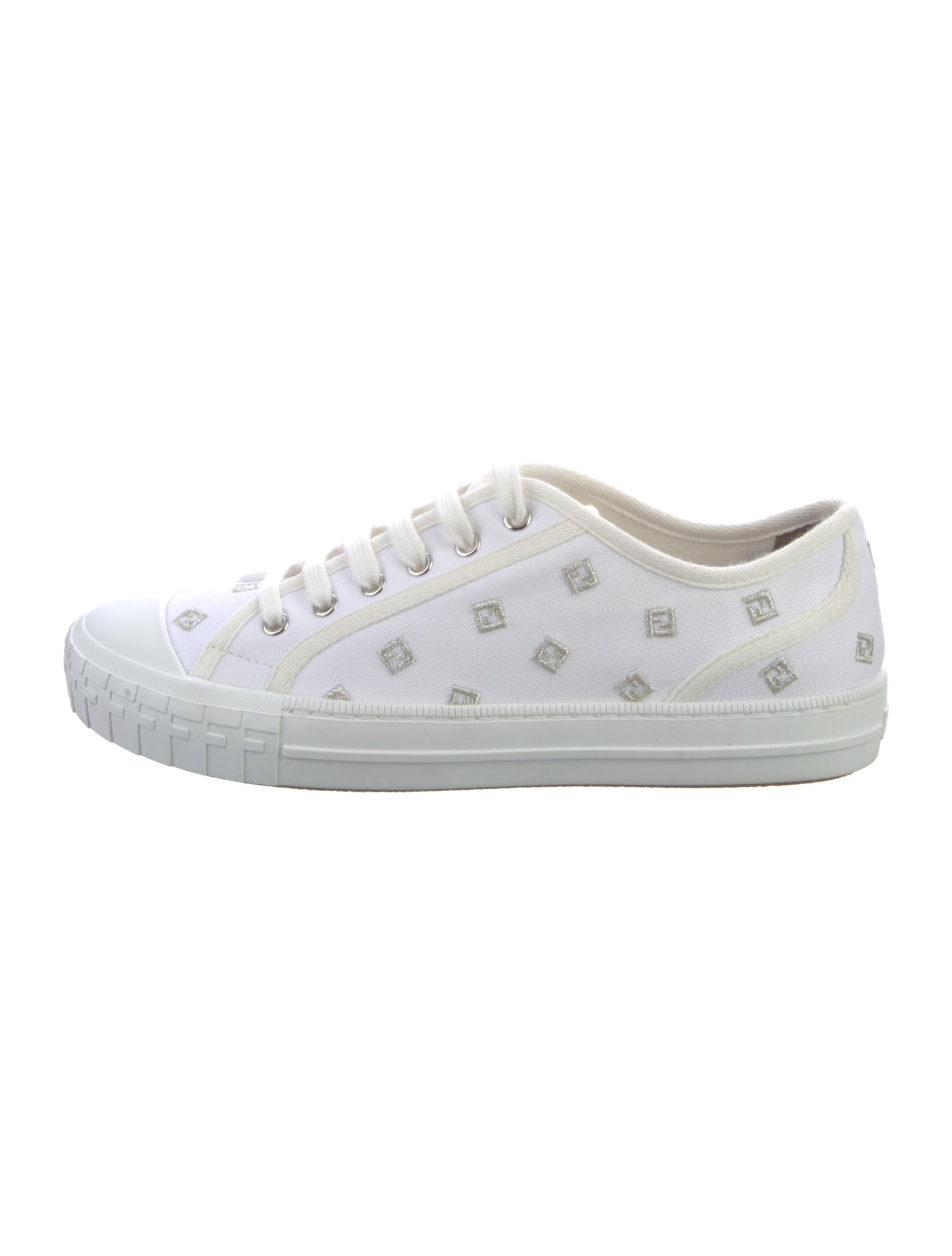 Fendi Zucca FF Logo Canvas Sneakers