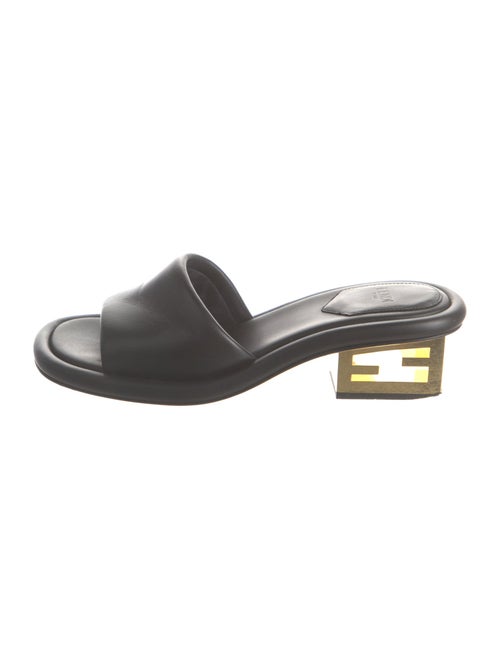 Fendi Leather Slides