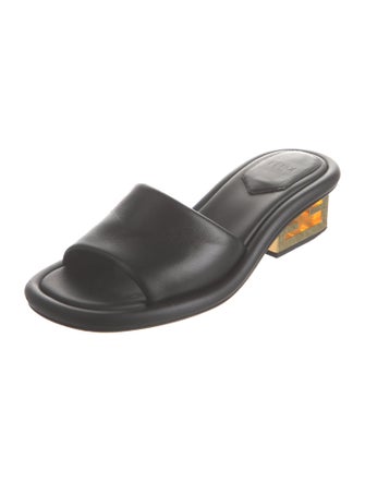 Fendi Leather Slides