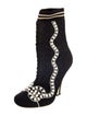 Fendi Canvas Patterned Sock Boots