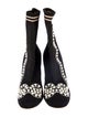 Fendi Canvas Patterned Sock Boots