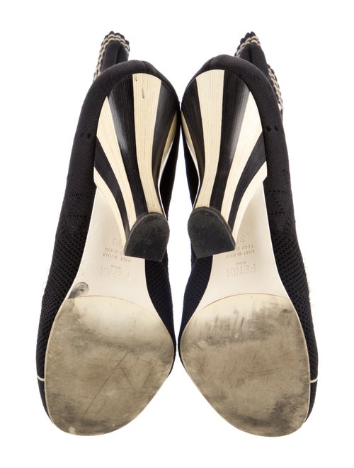 Fendi Canvas Patterned Sock Boots