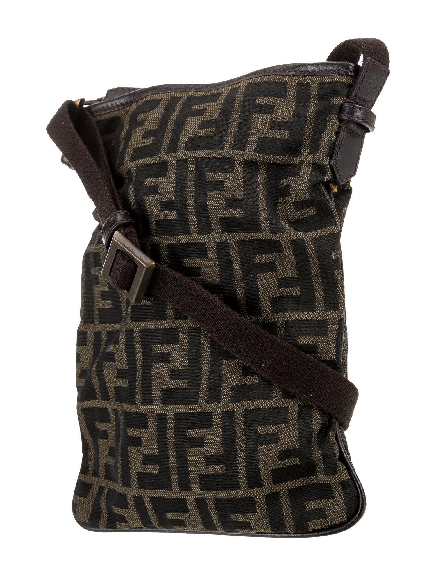 Fendi Zucca FF Messenger Bag Vintage