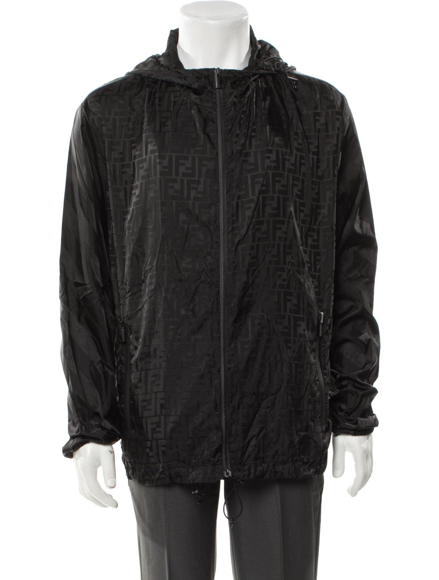Fendi Zucca FF Logo Printed Windbreaker