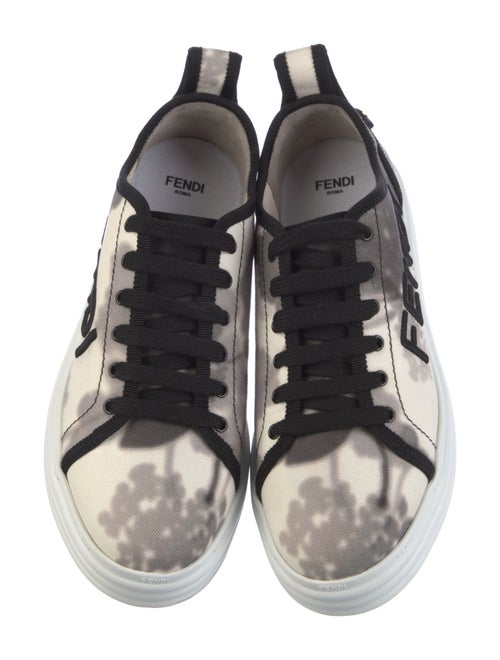 Fendi Canvas Printed Sneakers