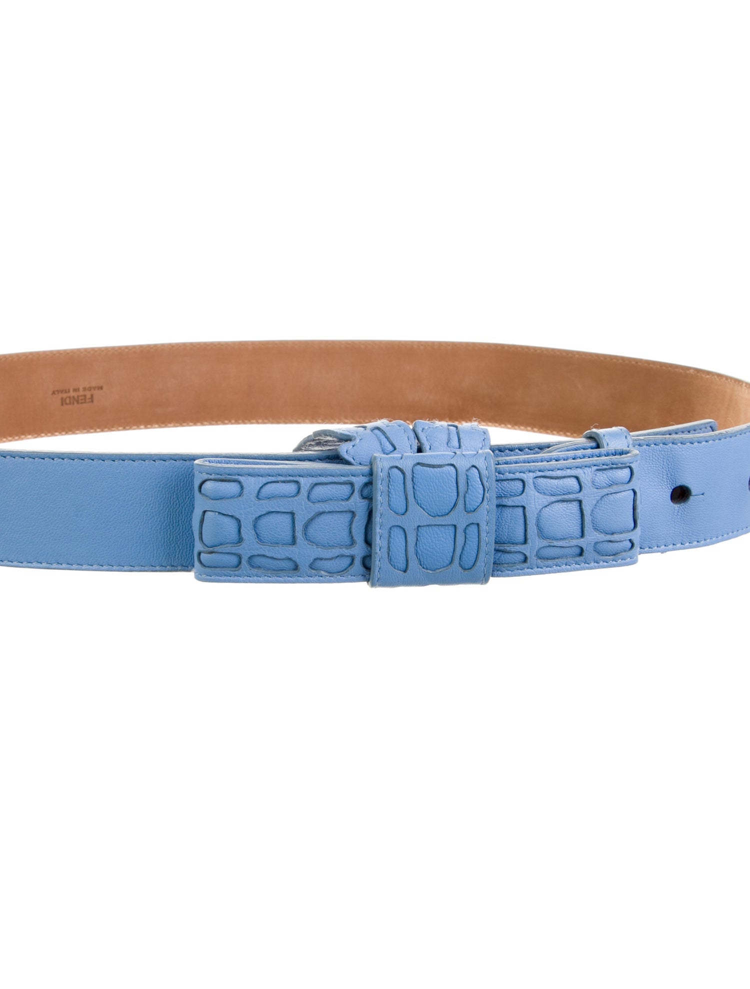 Fendi Leather Bow Accents Belt