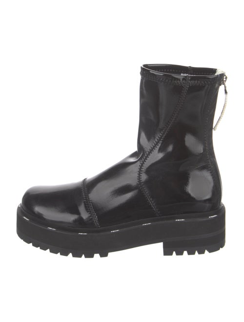 Fendi Patent Leather Combat Boots