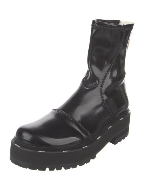Fendi Patent Leather Combat Boots