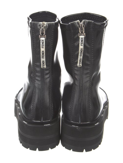 Fendi Patent Leather Combat Boots