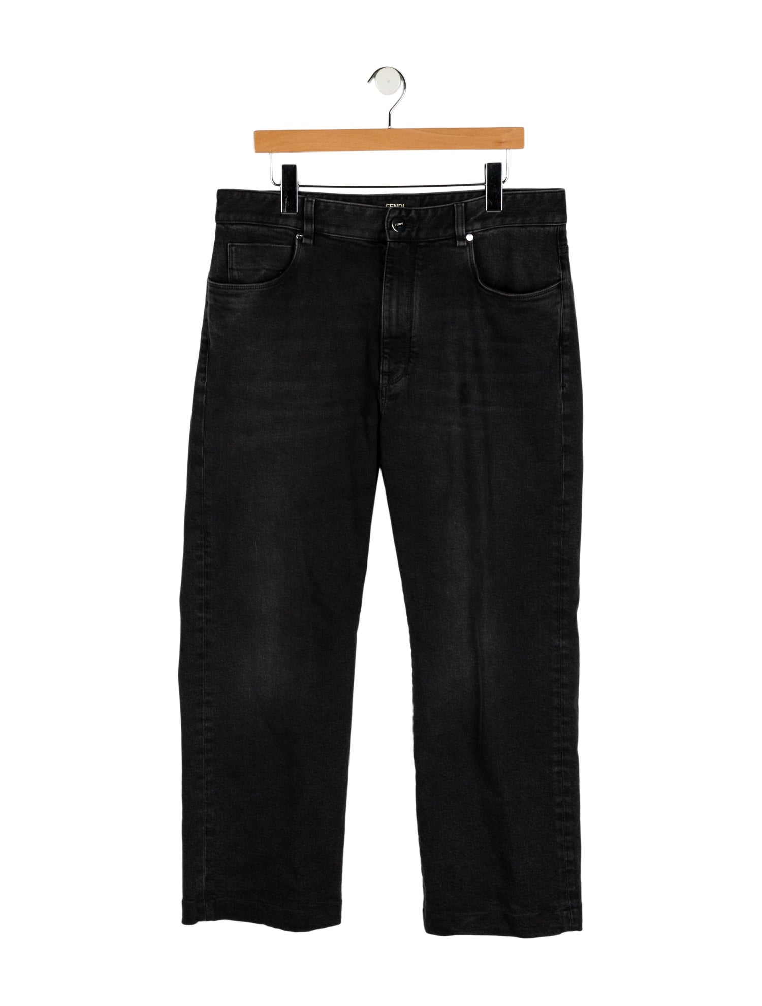 Fendi Zucca FF Logo Straight-Leg Jeans