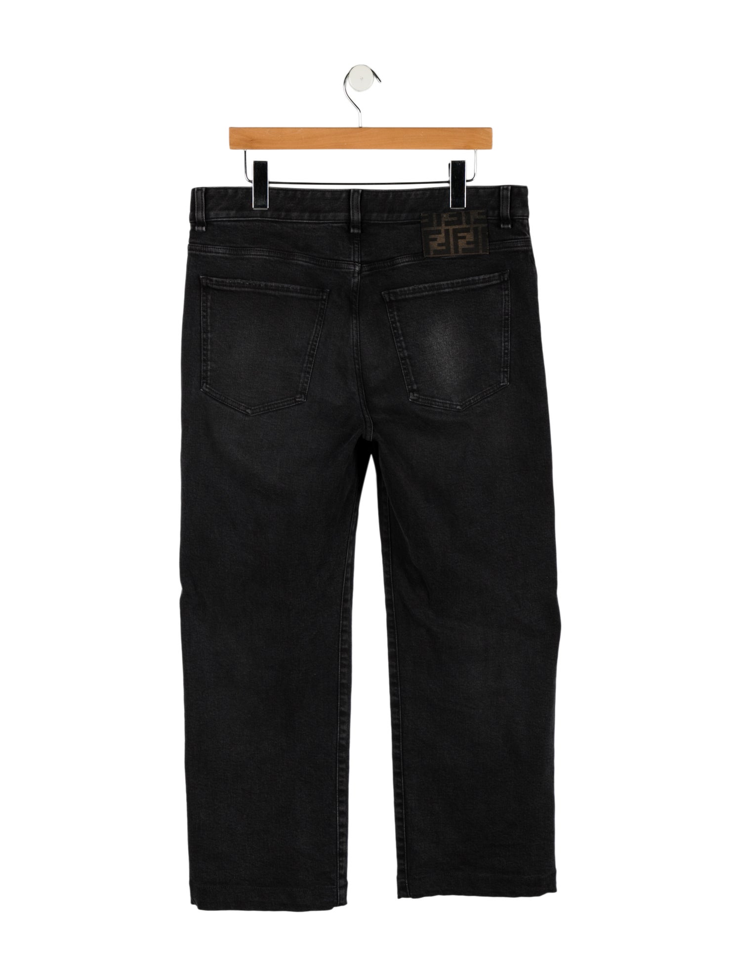 Fendi Zucca FF Logo Straight-Leg Jeans