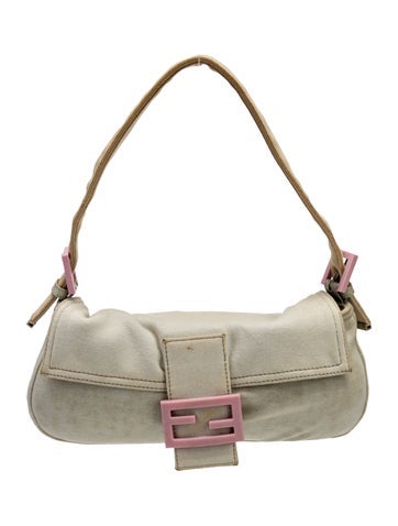 Fendi Handle Bags Jersey Baguette Small Vintage