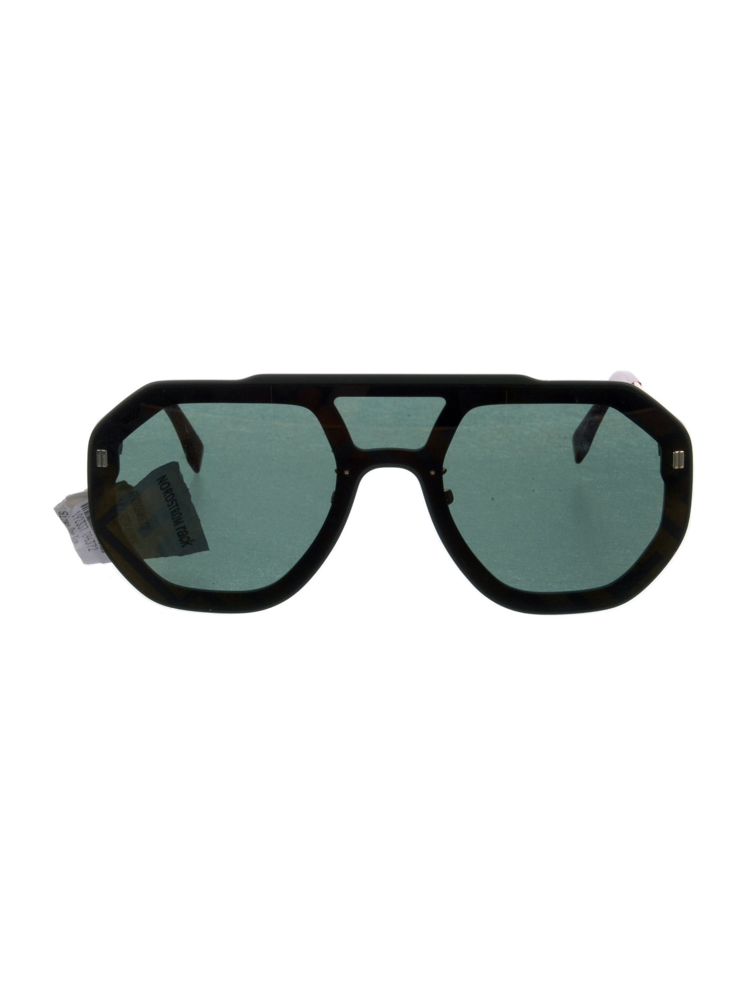 Fendi Zucca FF Logo Shield Sunglasses