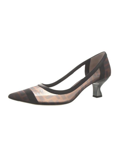 Fendi Zucca FF Logo Mesh Pumps