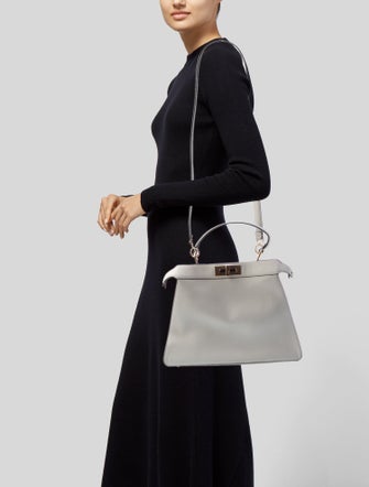 Fendi Leather Peekaboo Medium