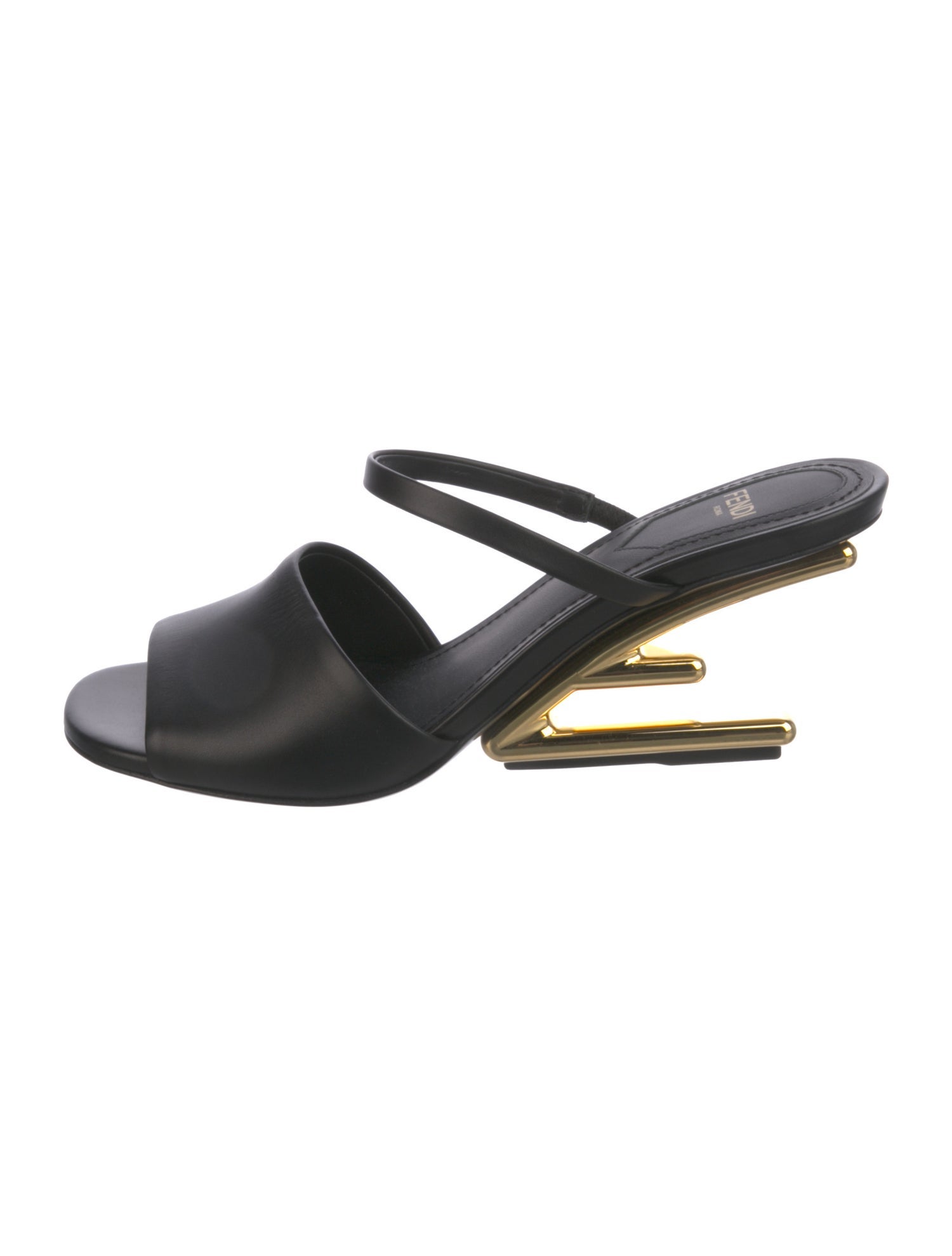 Fendi Leather Slides