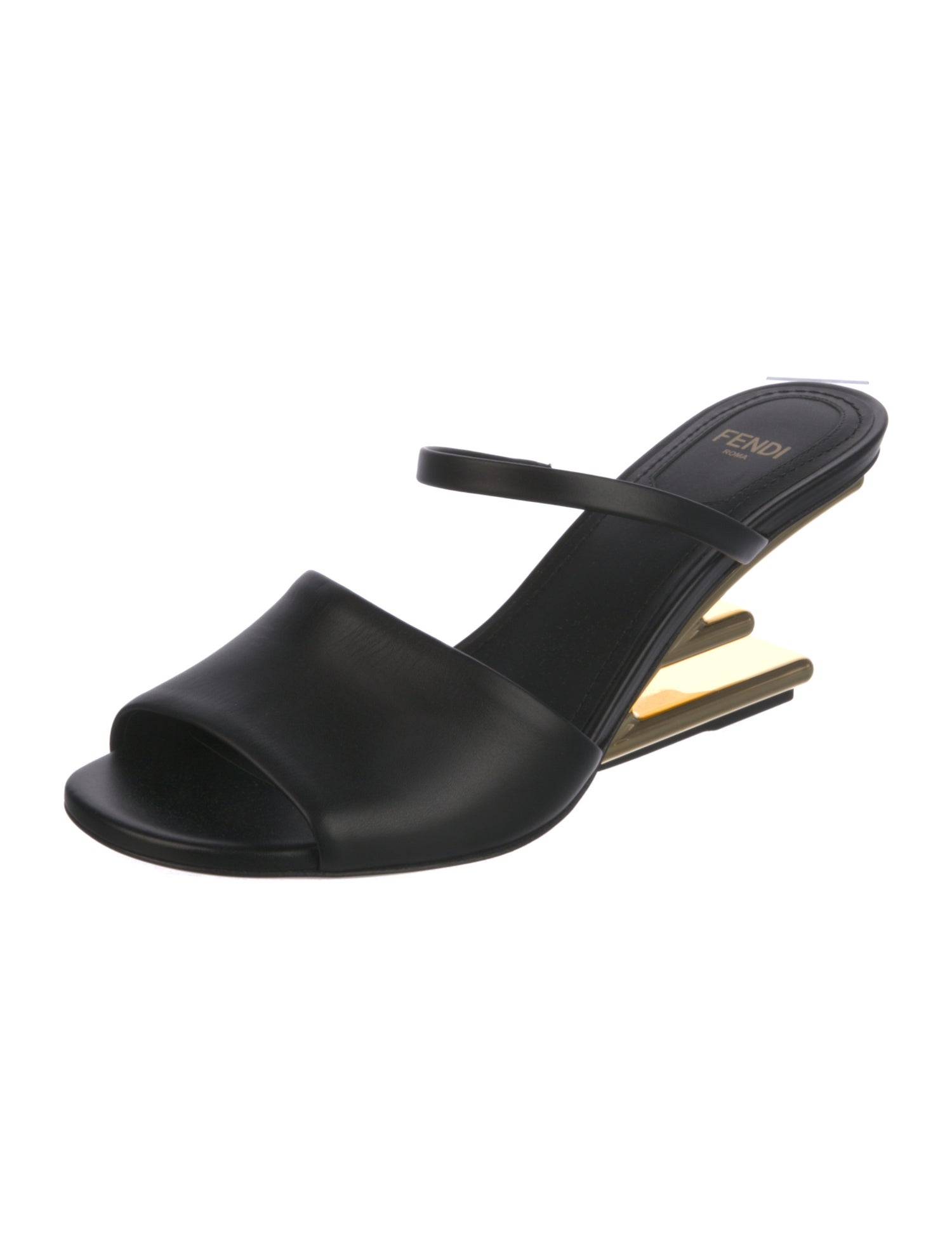 Fendi Leather Slides