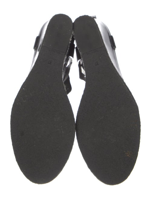 Fendi Patent Leather T-Strap Sandals