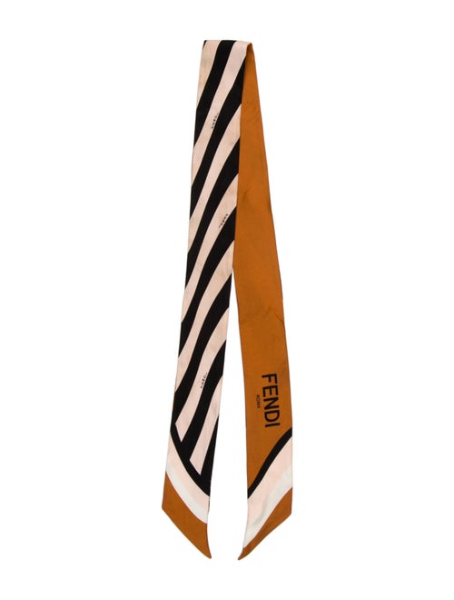 Fendi Silk Zucca FF Logo Scarf