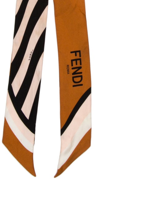 Fendi Silk Zucca FF Logo Scarf