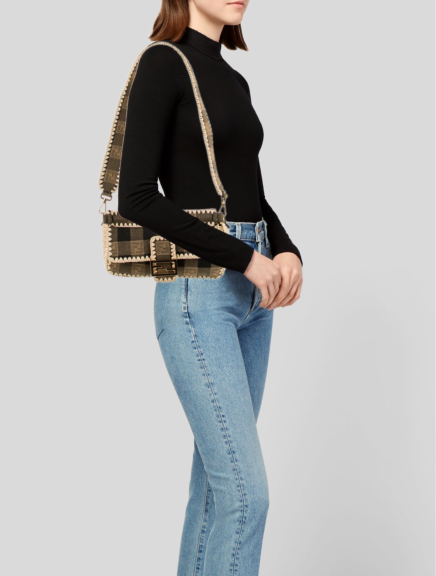 Fendi Pequin Baguette