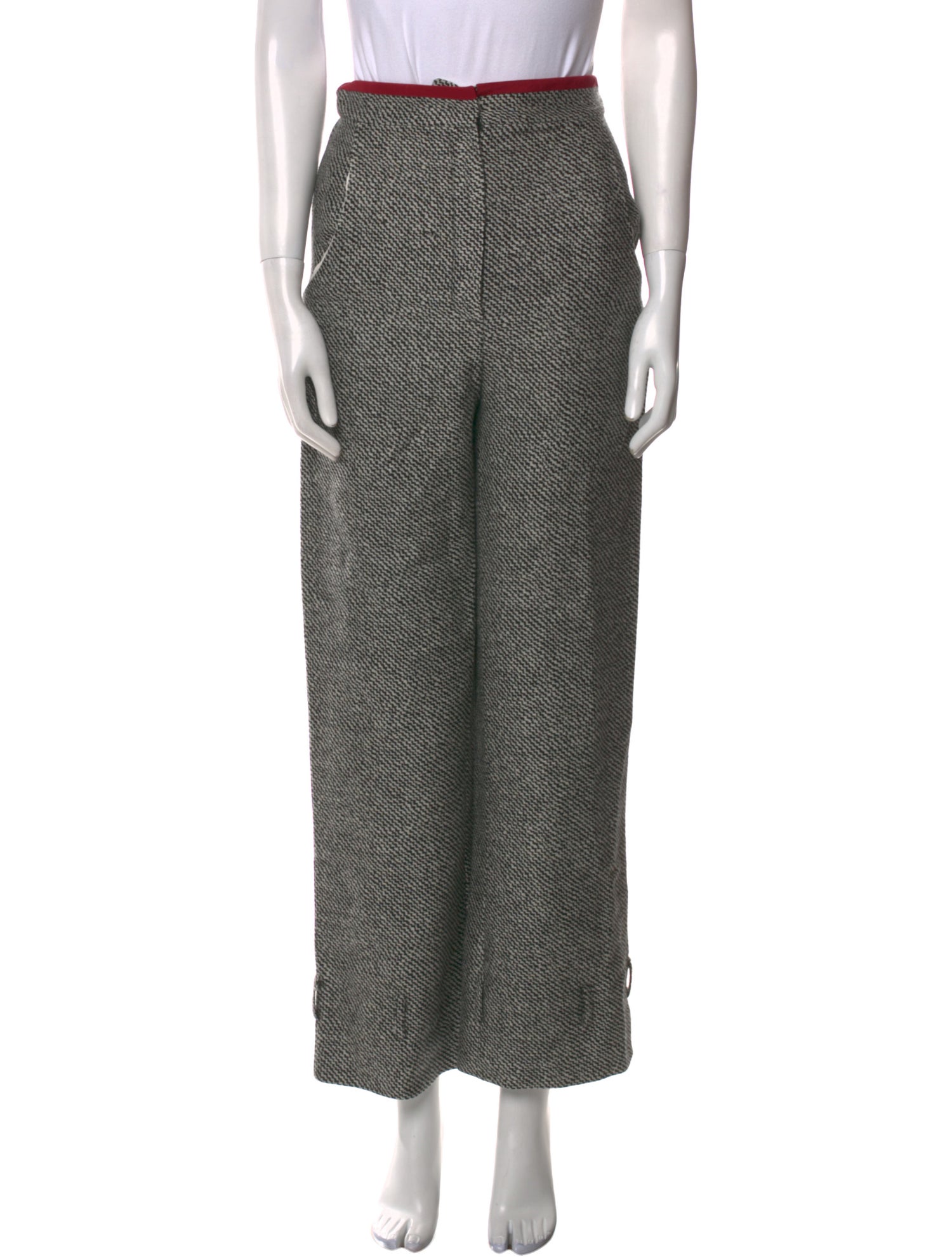 Fendi Wool Wide Leg Pants