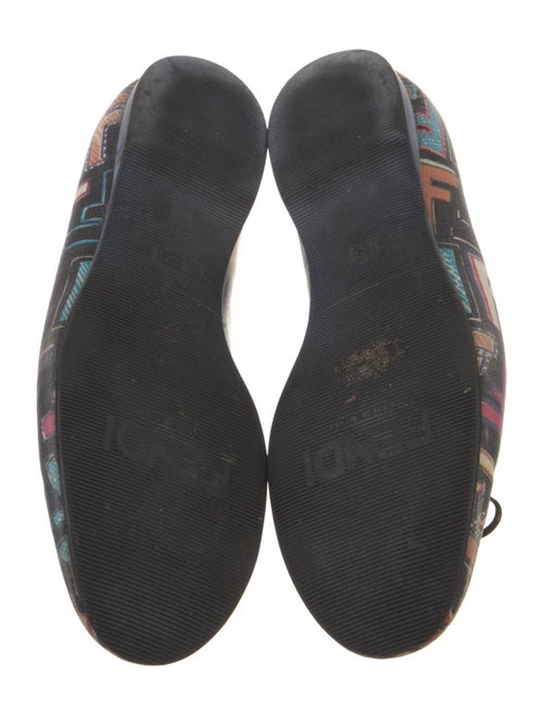 Fendi Zucca FF Logo Printed Ballet Flats