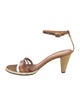 Fendi Leather Colorblock Pattern Sandals