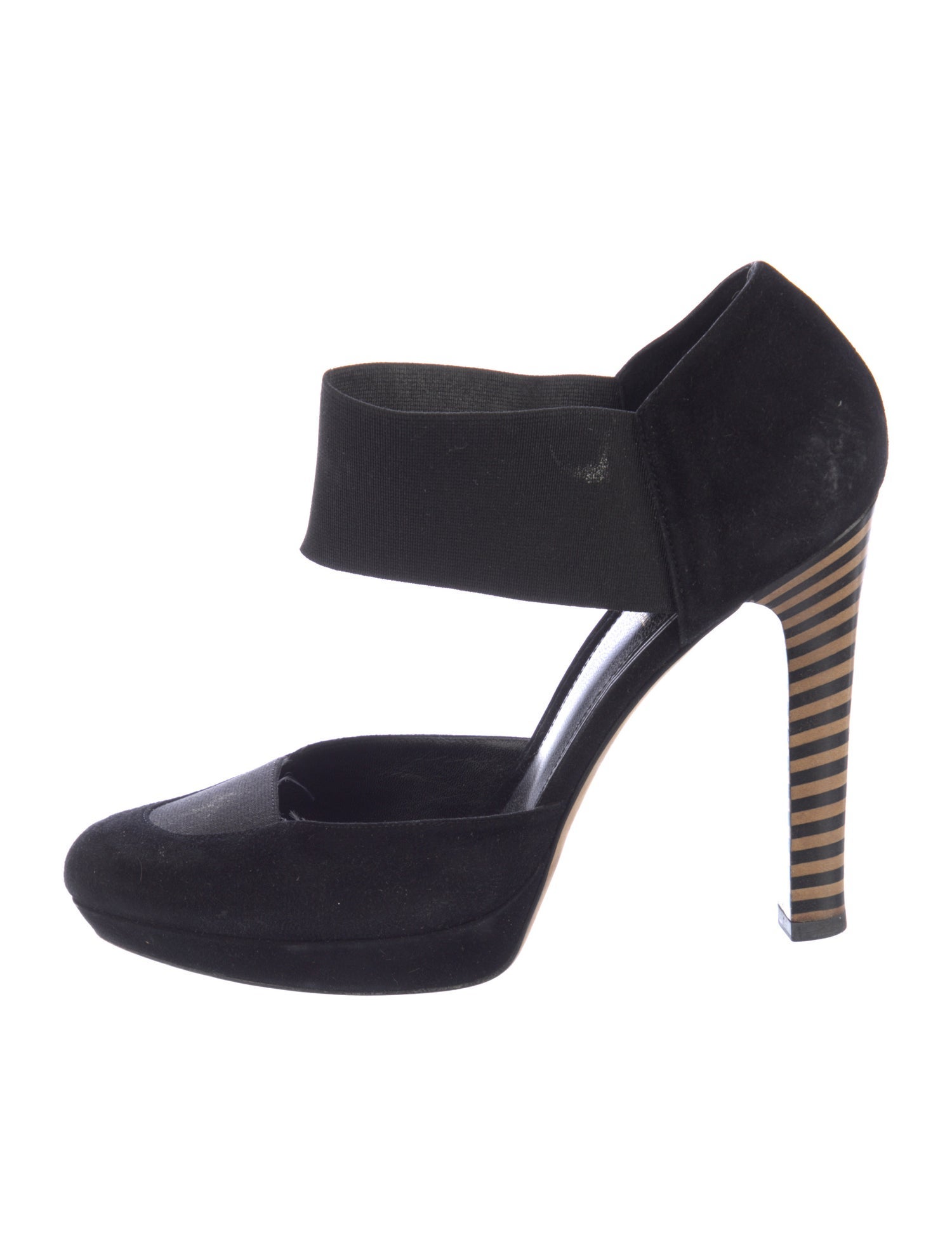 Fendi Suede D'Orsay Pumps