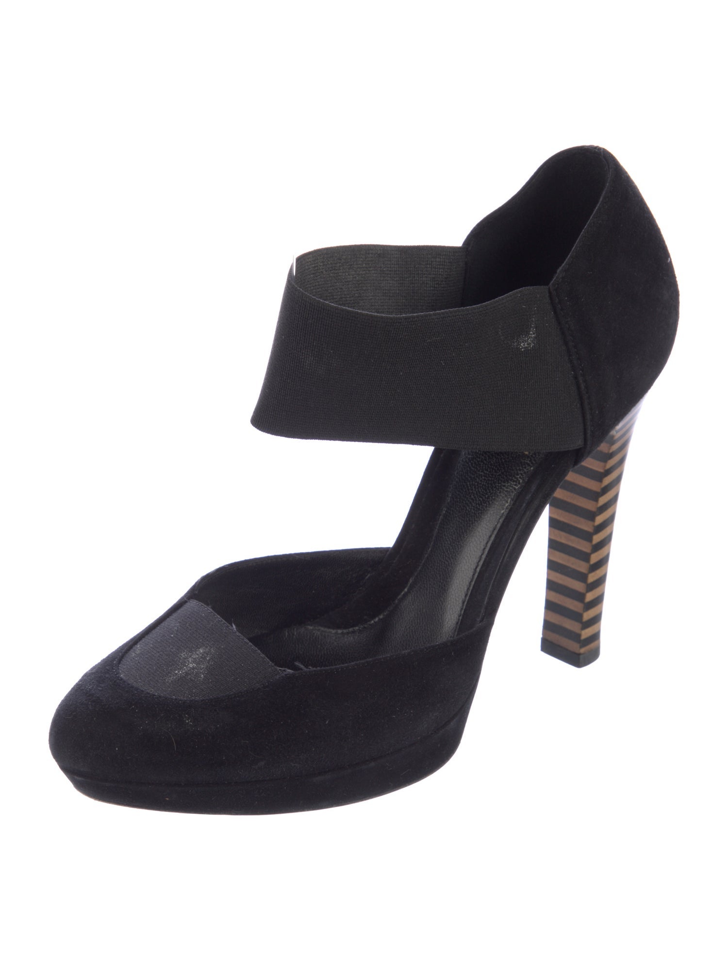 Fendi Suede D'Orsay Pumps